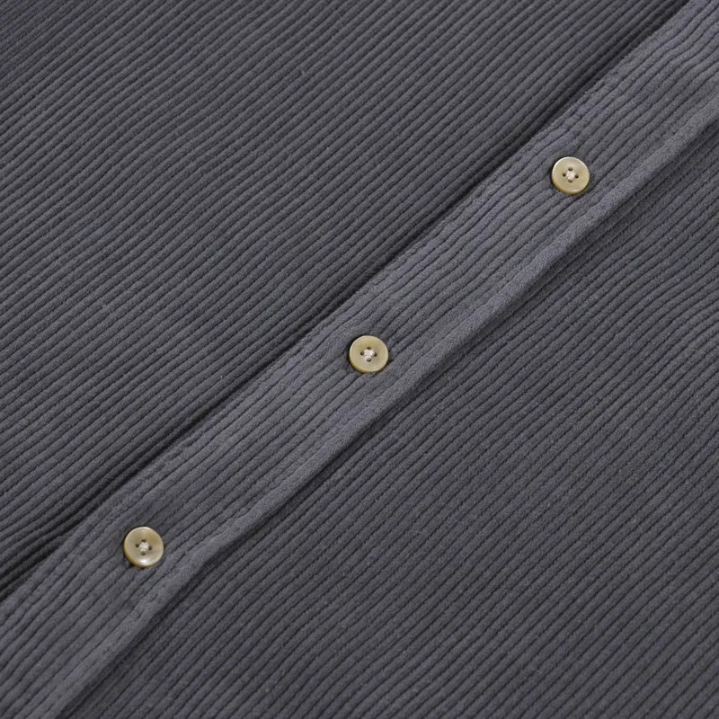 Portuguese Flannel Lobo Shirt Anthracite-7