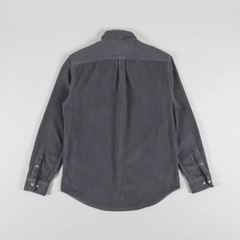 Portuguese Flannel Lobo Shirt Anthracite-1