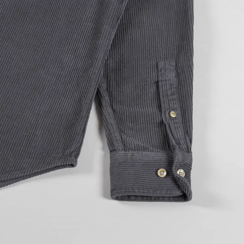 Portuguese Flannel Lobo Shirt Anthracite-9