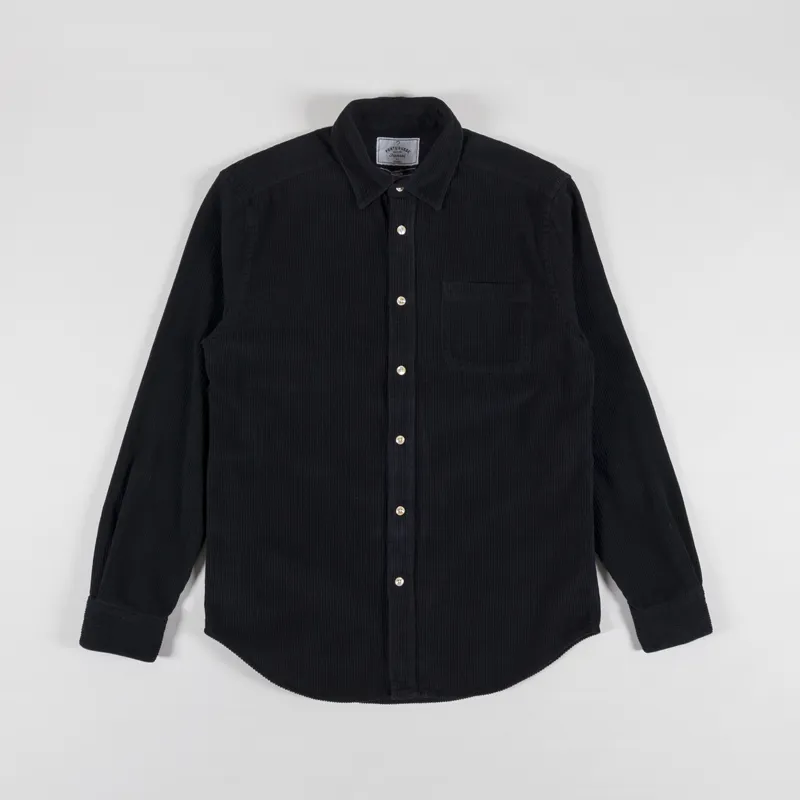 Portuguese Flannel Lobo Shirt Black