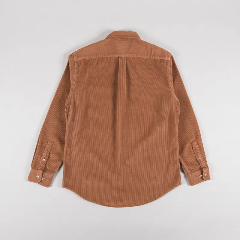 Portuguese Flannel Lobo Shirt Brick-1