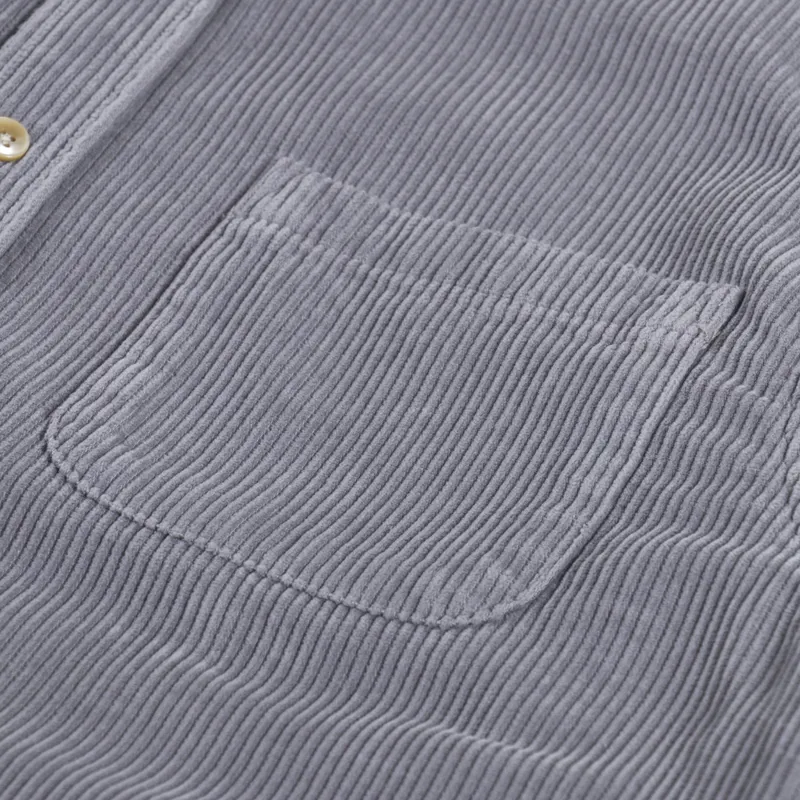 Portuguese Flannel Lobo Shirt Grey-5