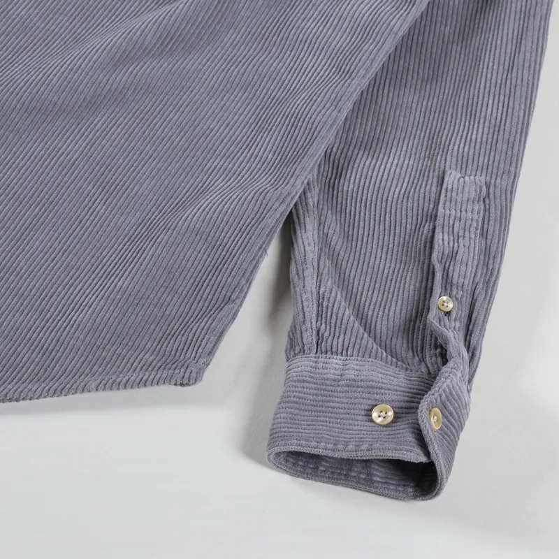 Portuguese Flannel Lobo Shirt Grey-7