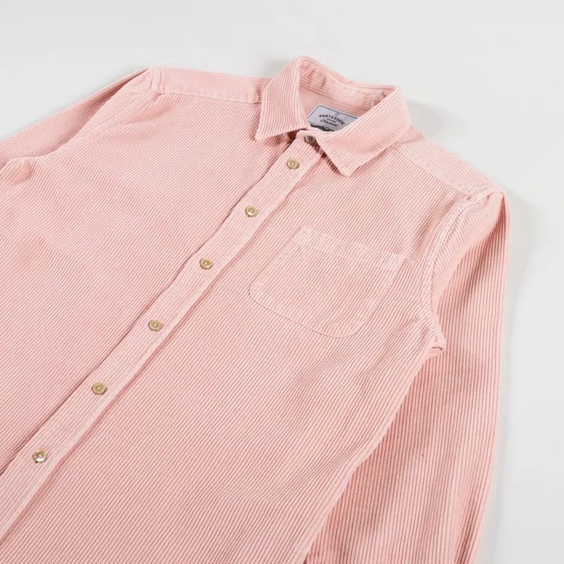 Portuguese Flannel Lobo Shirt Old Rose-2