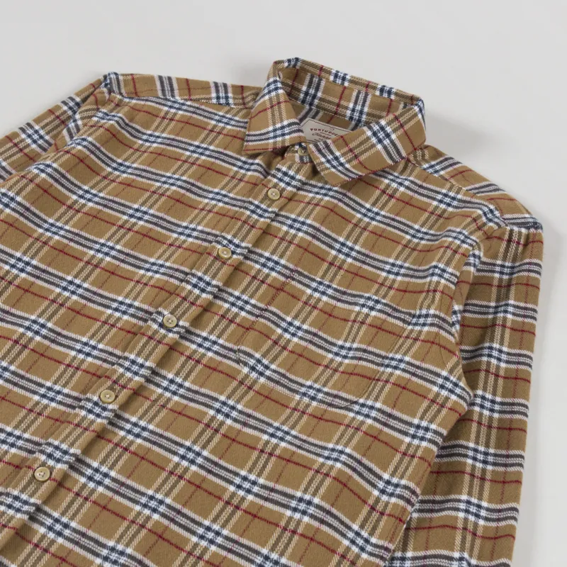 Portuguese Flannel Lamo Esp Shirt Camel-2