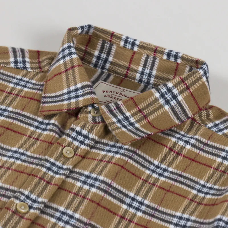 Portuguese Flannel Lamo Esp Shirt Camel-4