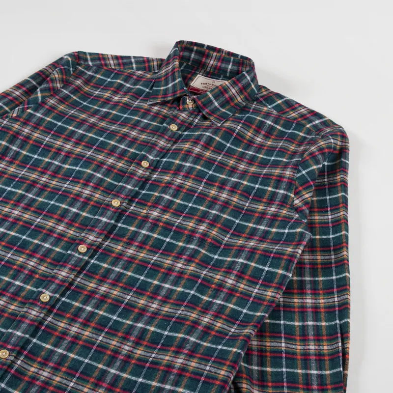 Portuguese Flannel Forest Train Shirt Multicolor-2