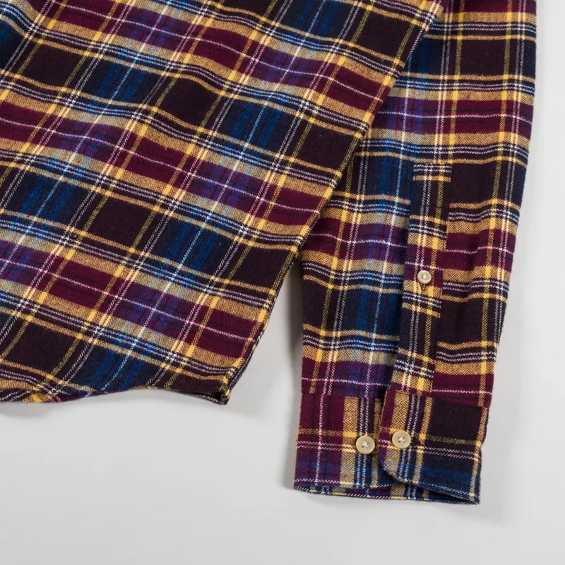 Portuguese Flannel Apollo Shirt Blue Bordeaux-7