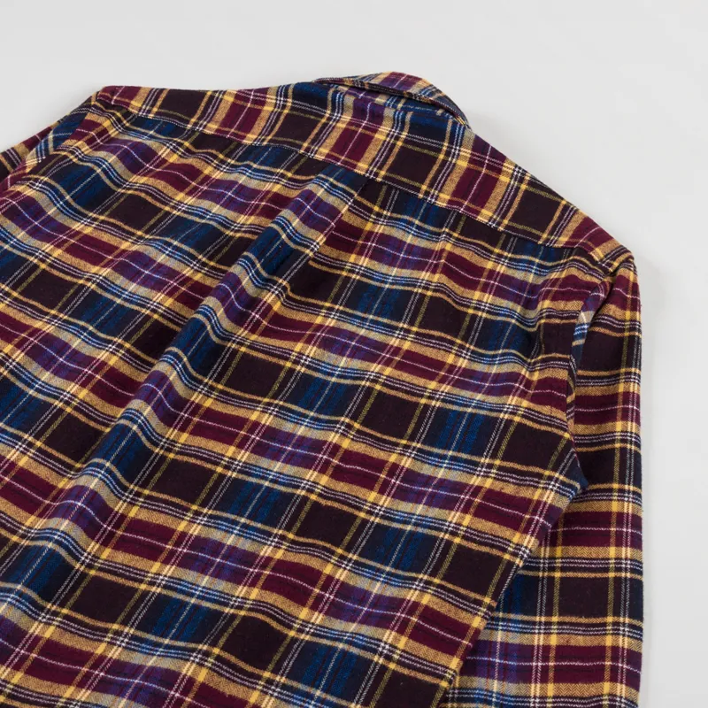 Portuguese Flannel Apollo Shirt Blue Bordeaux-3