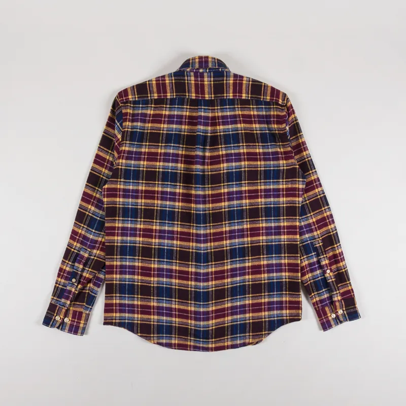 Portuguese Flannel Apollo Shirt Blue Bordeaux-1