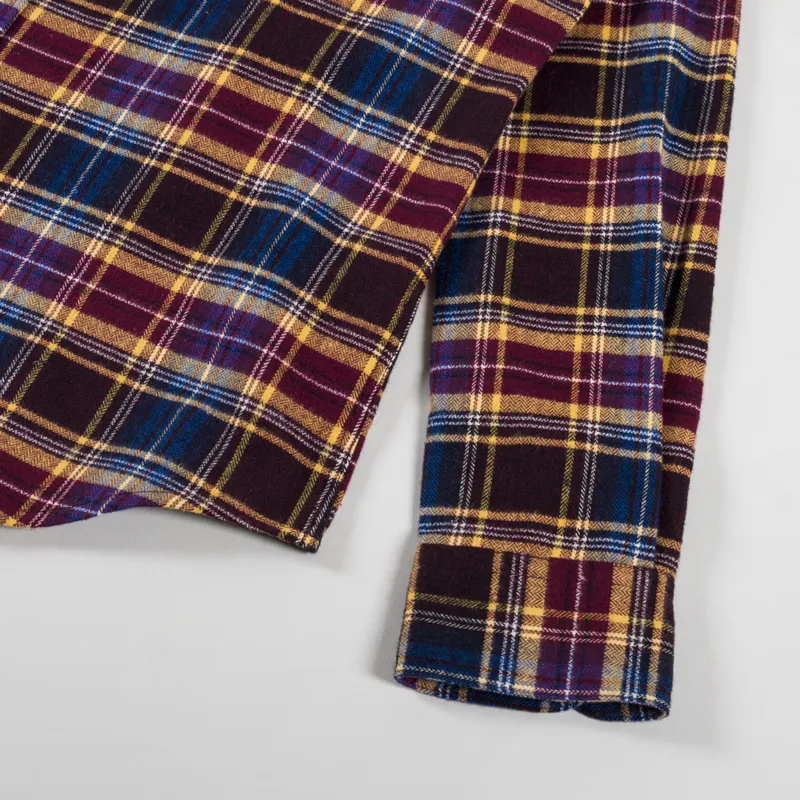 Portuguese Flannel Apollo Shirt Blue Bordeaux-6