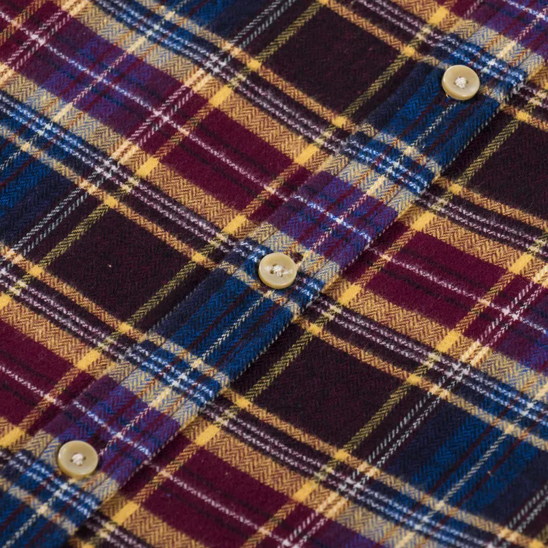 Portuguese Flannel Apollo Shirt Blue Bordeaux-5