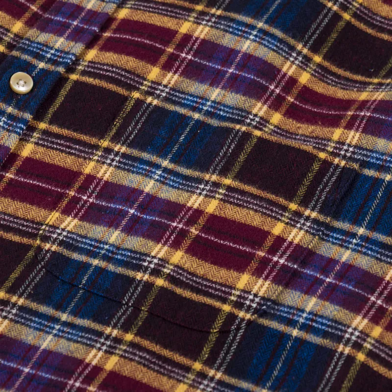 Portuguese Flannel Apollo Shirt Blue Bordeaux-4