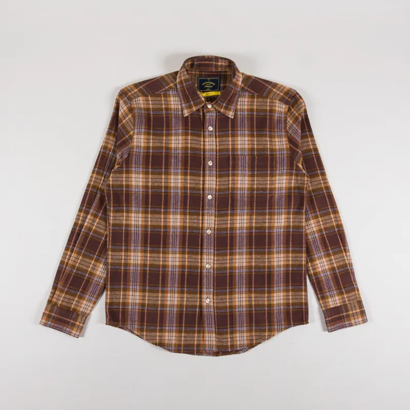 Portuguese Flannel Apollo Shirt Brown