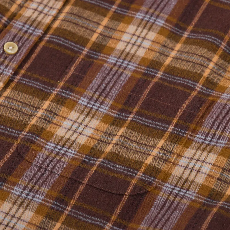 Portuguese Flannel Apollo Shirt Brown-5