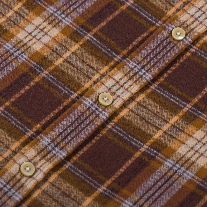 Portuguese Flannel Apollo Shirt Brown-6