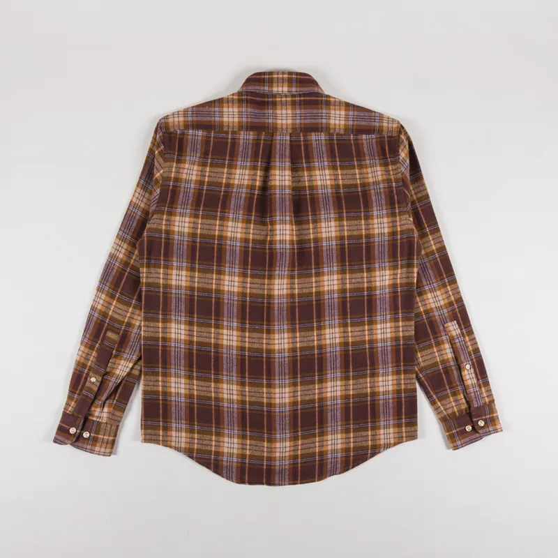 Portuguese Flannel Apollo Shirt Brown-1