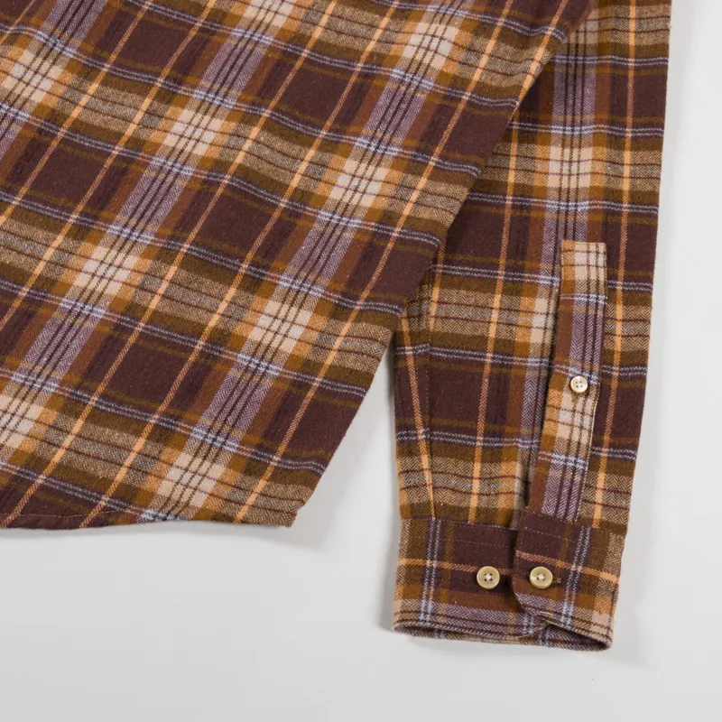 Portuguese Flannel Apollo Shirt Brown-7