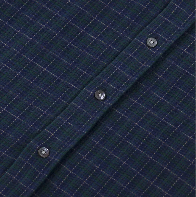 Portuguese Flannel Minerva Shirt Blueish-5