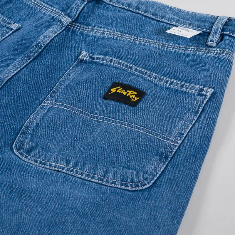 Stan Ray Wide 5 Shorts Mid Stone Denim-4