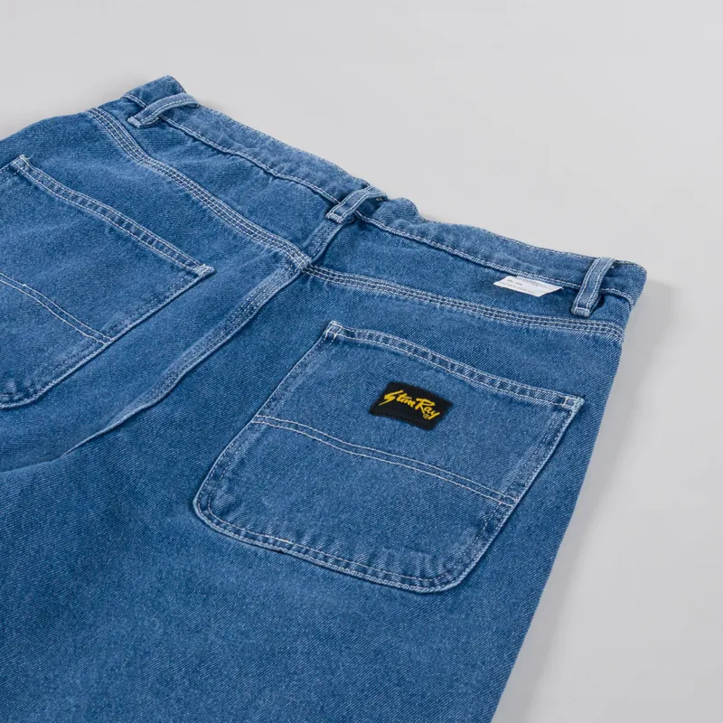 Stan Ray Wide 5 Shorts Mid Stone Denim-3