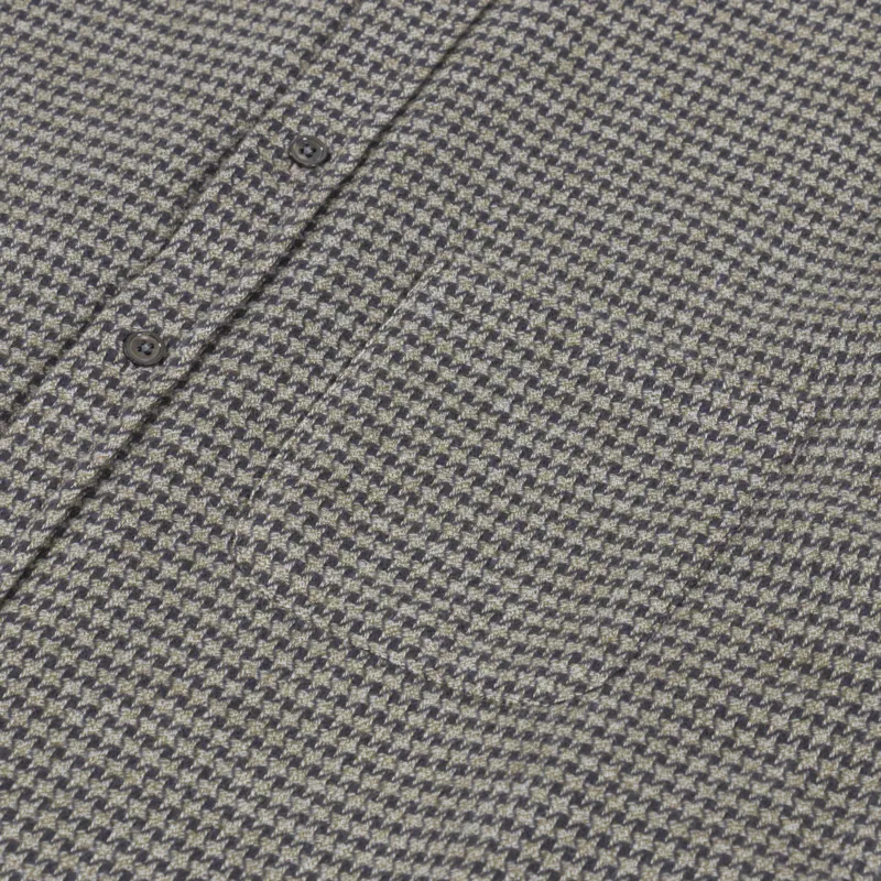 Portuguese Flannel Abstract Pied Poule Shirt Charcoal-5