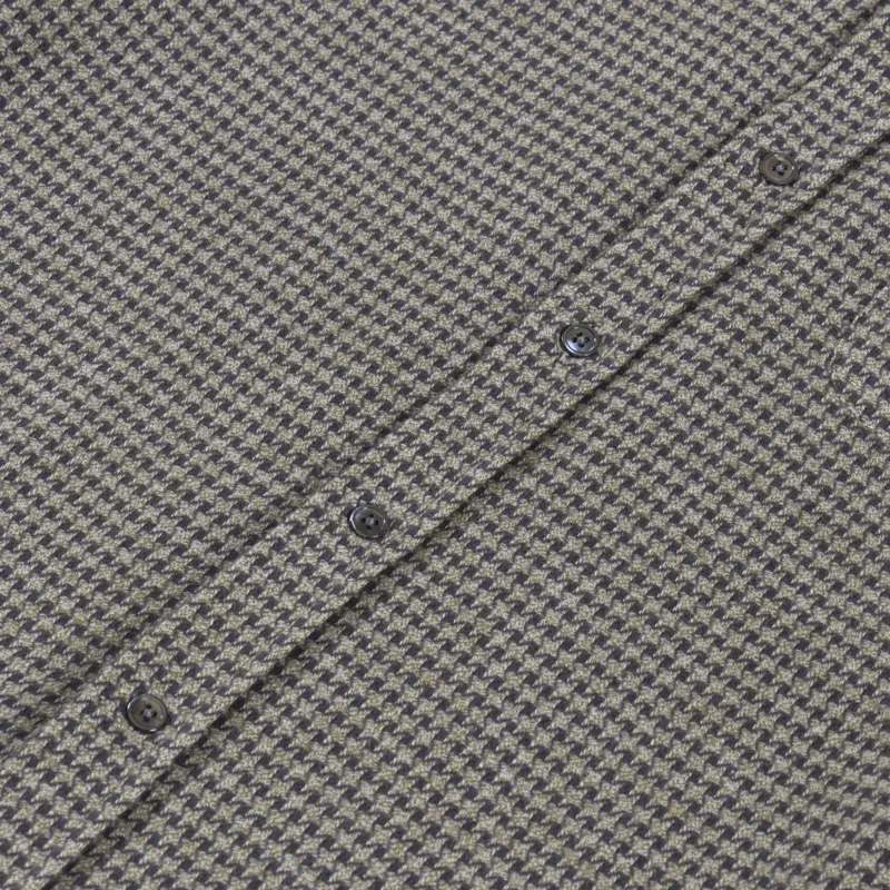 Portuguese Flannel Abstract Pied Poule Shirt Charcoal-6