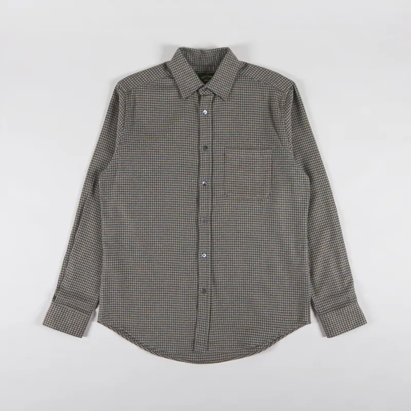 Portuguese Flannel Dylan Shirt Green Yellow