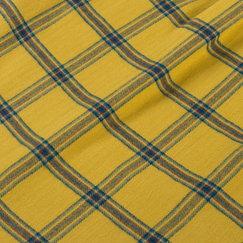 Portuguese Flannel Standard Plaid Shirt Yellow-7
