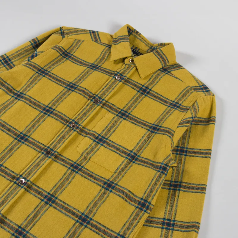 Portuguese Flannel Standard Plaid Shirt Yellow-2