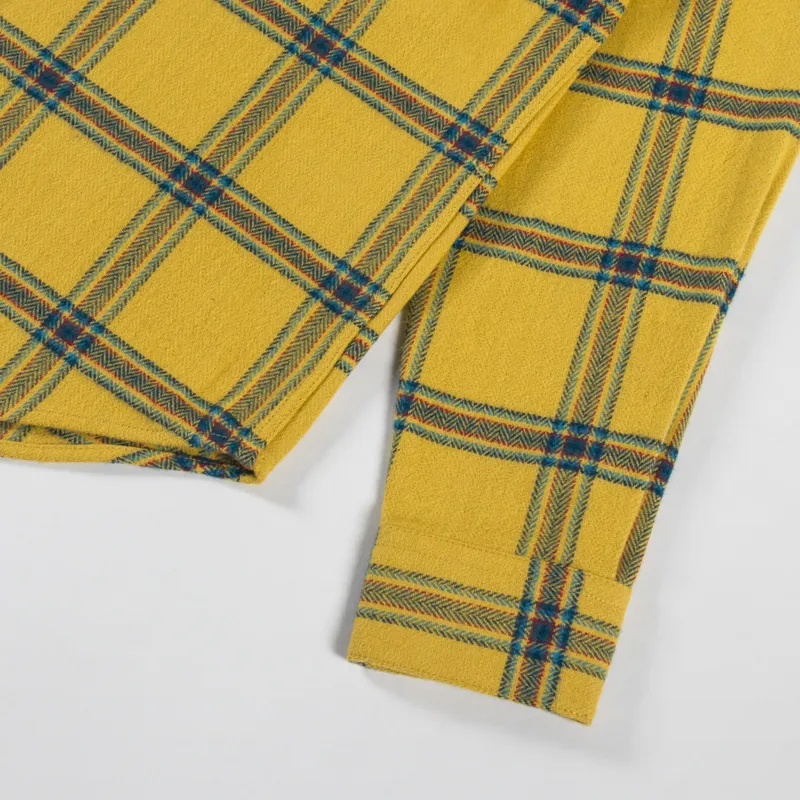 Portuguese Flannel Standard Plaid Shirt Yellow-8