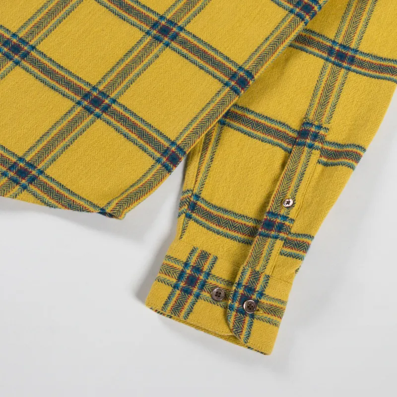 Portuguese Flannel Standard Plaid Shirt Yellow-9