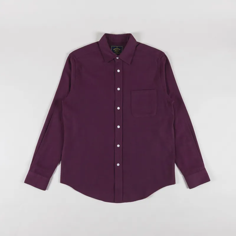Portuguese Flannel Teca 2.0 Shirt Bordeaux