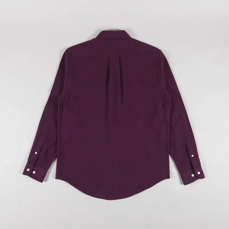 Portuguese Flannel Teca 2.0 Shirt Bordeaux-1