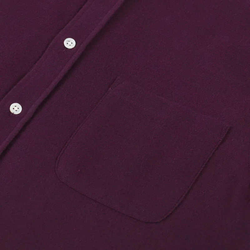Portuguese Flannel Teca 2.0 Shirt Bordeaux-5