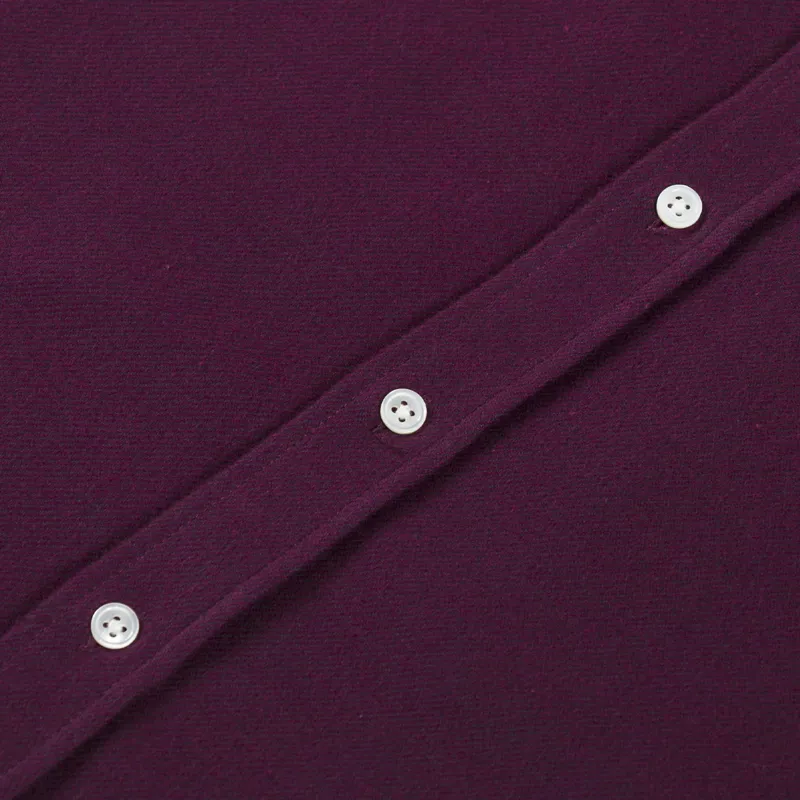 Portuguese Flannel Teca 2.0 Shirt Bordeaux-4