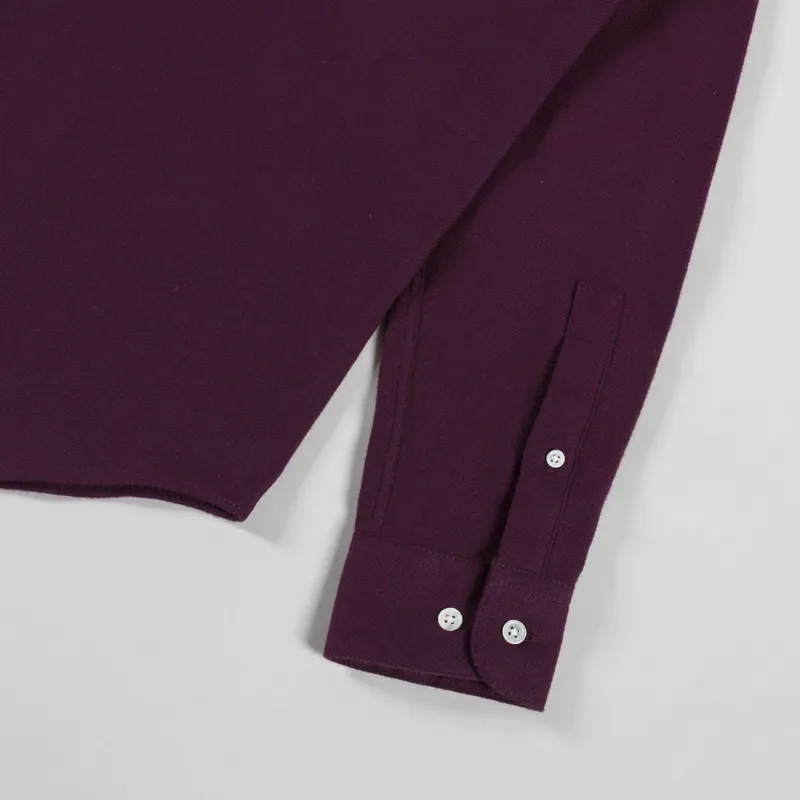 Portuguese Flannel Teca 2.0 Shirt Bordeaux-7