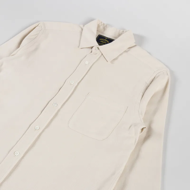 Portuguese Flannel Teca 2.0 Shirt Ecru-2