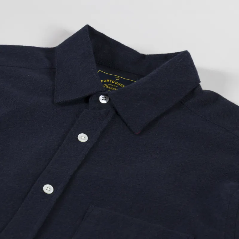 Portuguese Flannel Teca 2.0 Shirt Navy-4