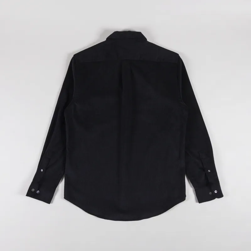 Portuguese Flannel Lobo 2.0 Shirt Black-1