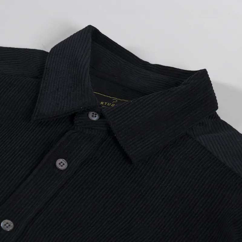 Portuguese Flannel Lobo 2.0 Shirt Black-4
