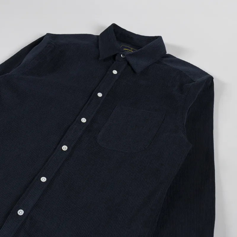 Portuguese Flannel Lobo 2.0 Shirt Navy-2