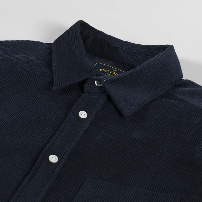 Portuguese Flannel Lobo 2.0 Shirt Navy-4