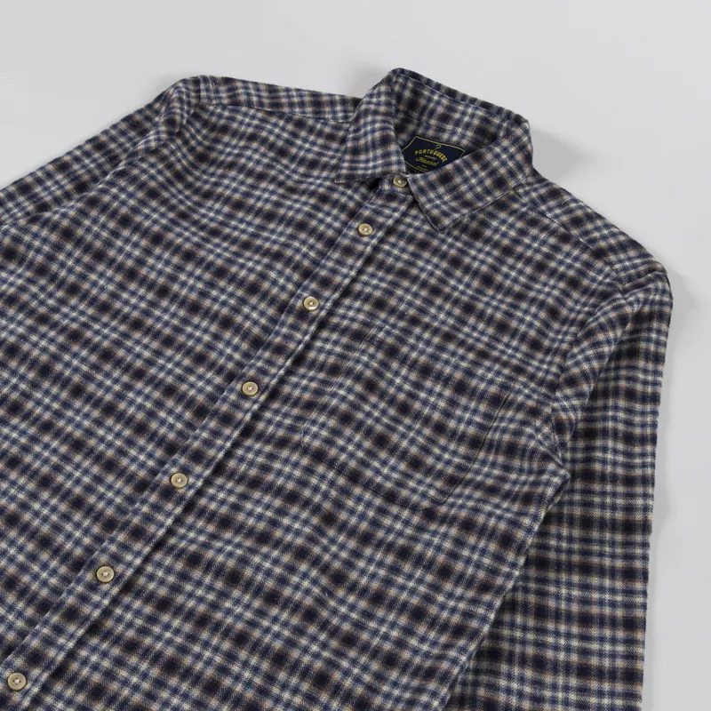 Portuguese Flannel Vouga Shirt Blue-2