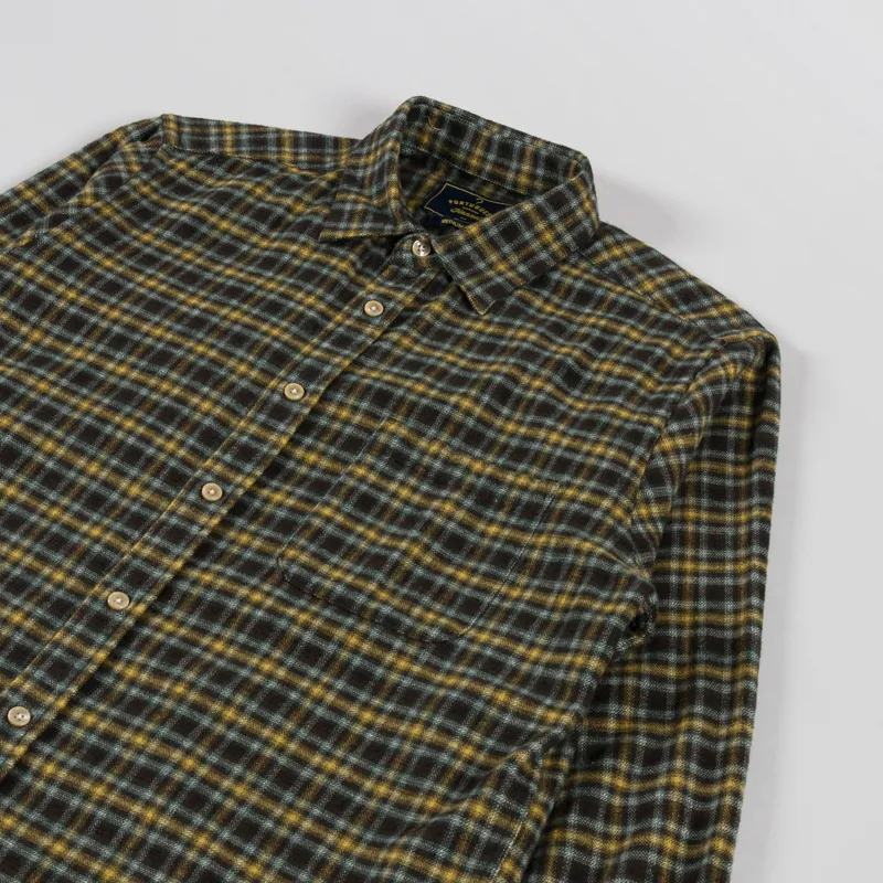 Portuguese Flannel Vouga Shirt Green-2