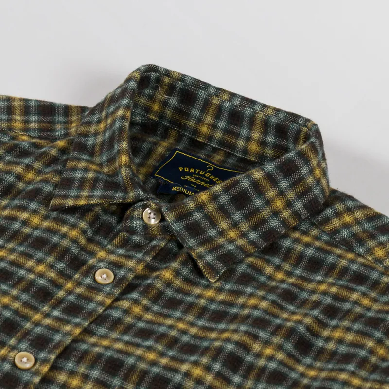 Portuguese Flannel Vouga Shirt Green-4