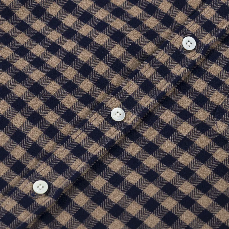 Portuguese Flannel Roca Shirt Brown-5