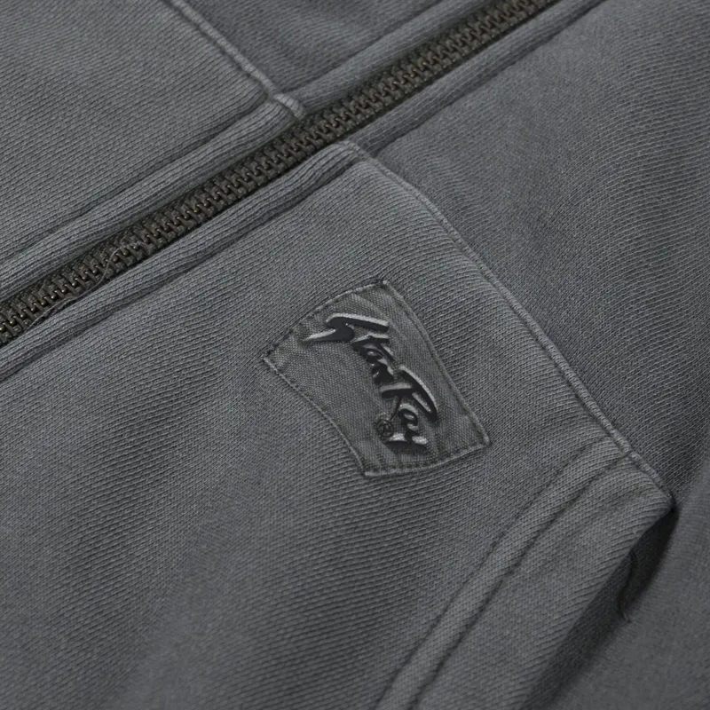 Stan Ray Patch Zip Hood Washed Black-6