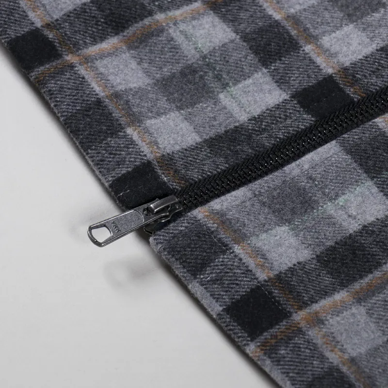 Stan Ray Zip Shirt Charcoal Plaid-7