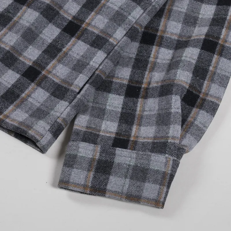 Stan Ray Zip Shirt Charcoal Plaid-8